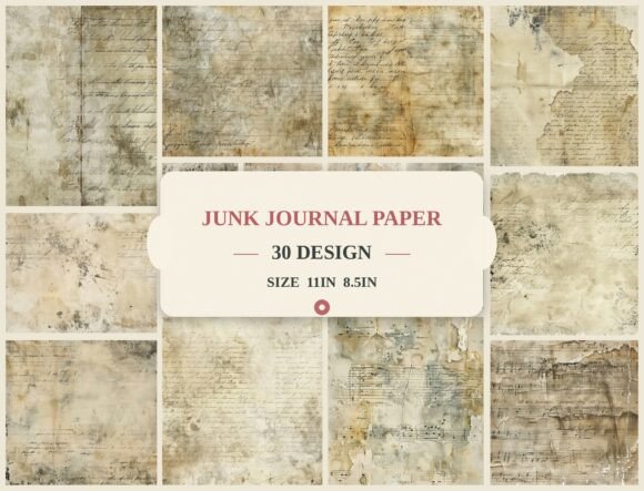 Download Vintage Handwritten Paper Backgrounds - Premium Bundle